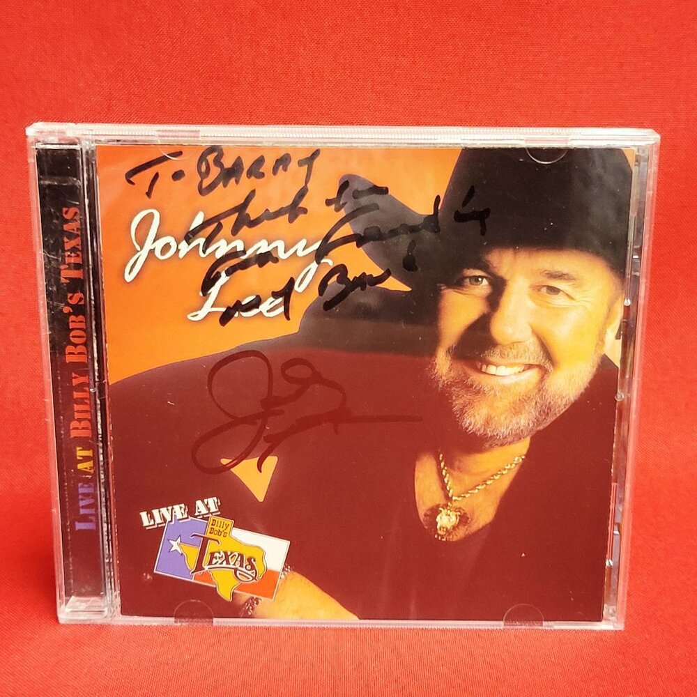 Johnny Lee Live At Billy Bobs Texas CD 2002 Signed